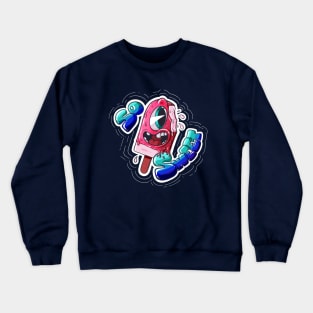 Retro style graffiti Ice Cream Crewneck Sweatshirt